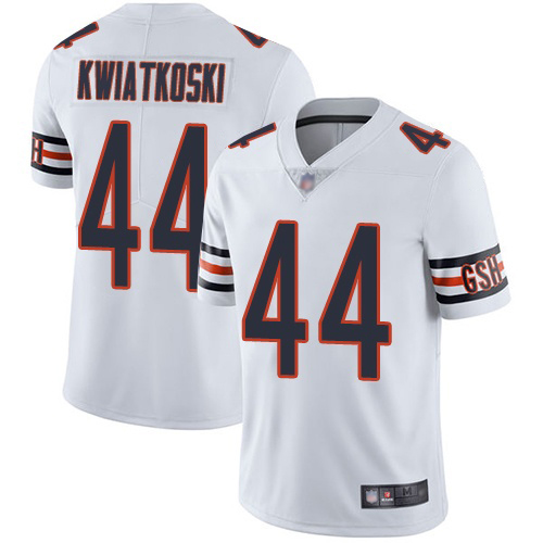 Chicago Bears Limited White Men Nick Kwiatkoski Road Jersey NFL Football #44 Vapor Untouchable->youth nfl jersey->Youth Jersey